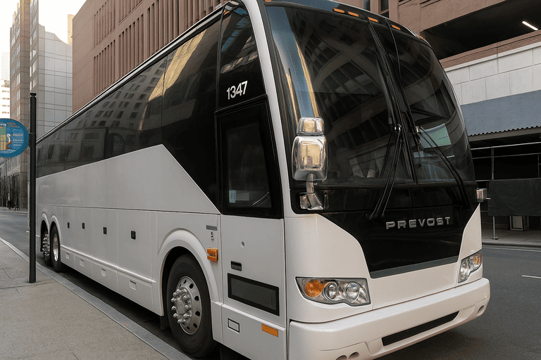 a Charter Bus Rental Weston coach bus